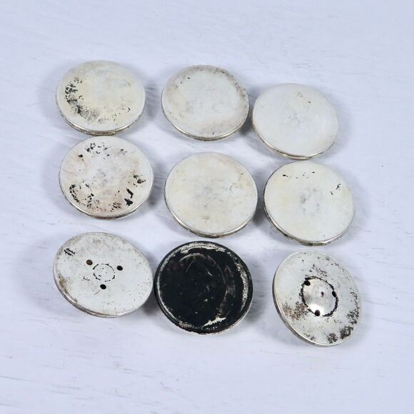 Vintage Metal Cabochons and Dangle Extenders, Jewelry Making Supplies - Picture 4 of 8